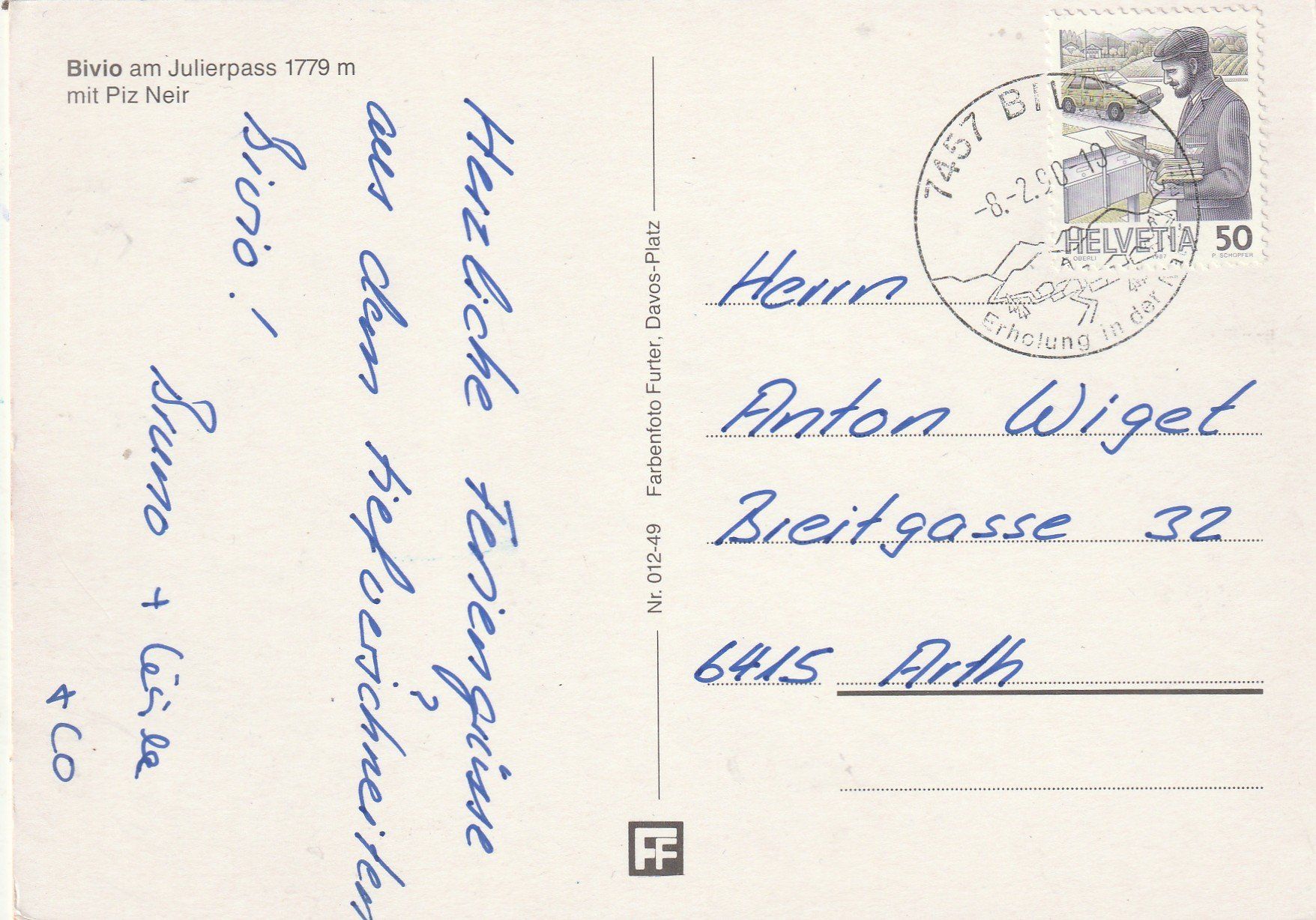 Cartes postales: Bivio Winter – D'occasion à Lumbrein par made02 1