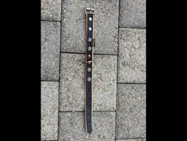 Neues Hundehalsband Edelweiss, 27-38cm, soft, schwarz-natur