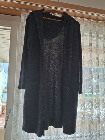 S.Oliver Strickjacke, Gr. 42, dunkelblau lang offen