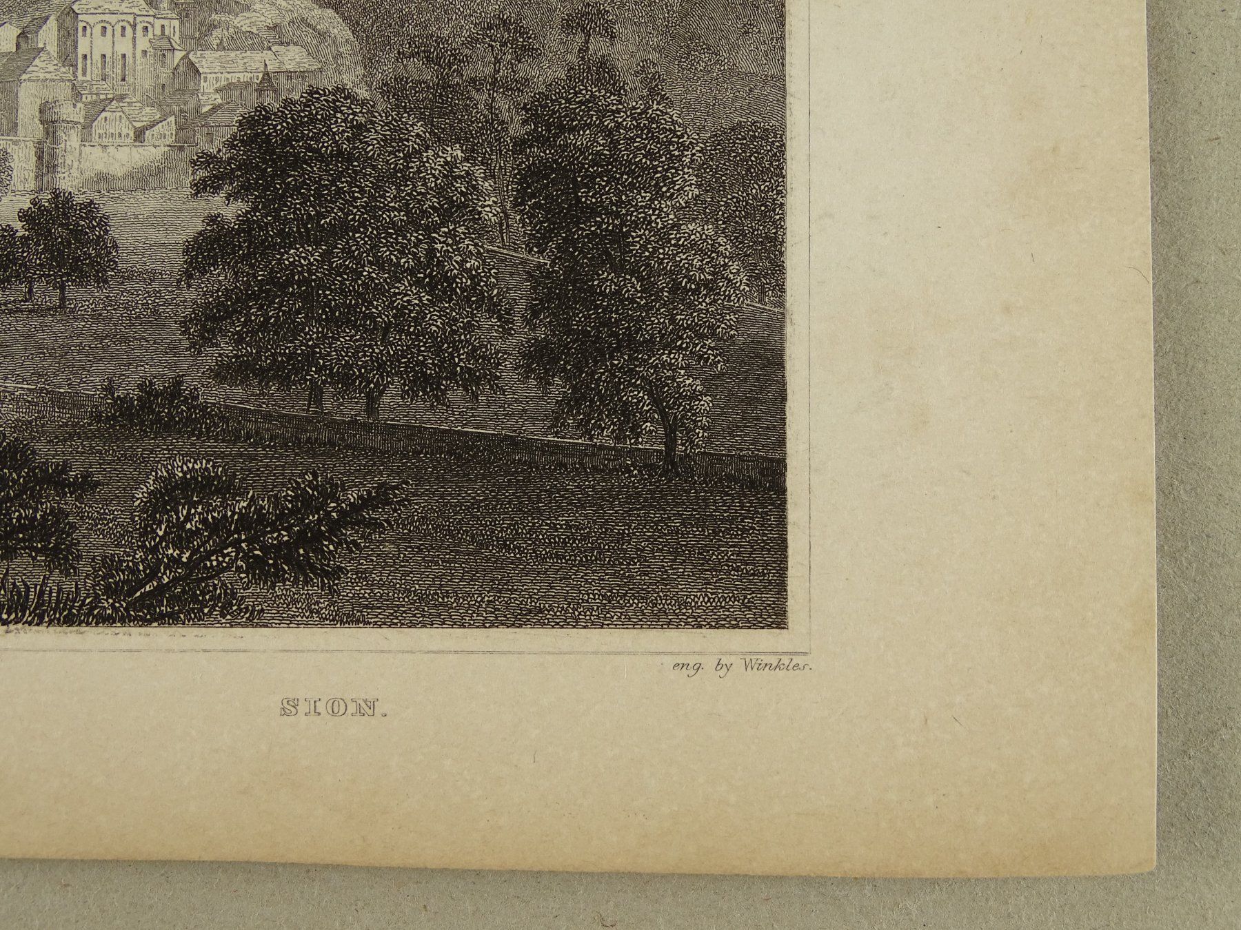 Incisioni: SION, SITTEN, STAHLSTICH 1836/1838 – Usato da Grüningen venduto da Kartensammler 5
