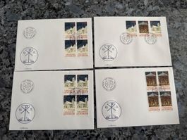 4 Ersttagsbriefe Fürstentum Liechtenstein ( 30)