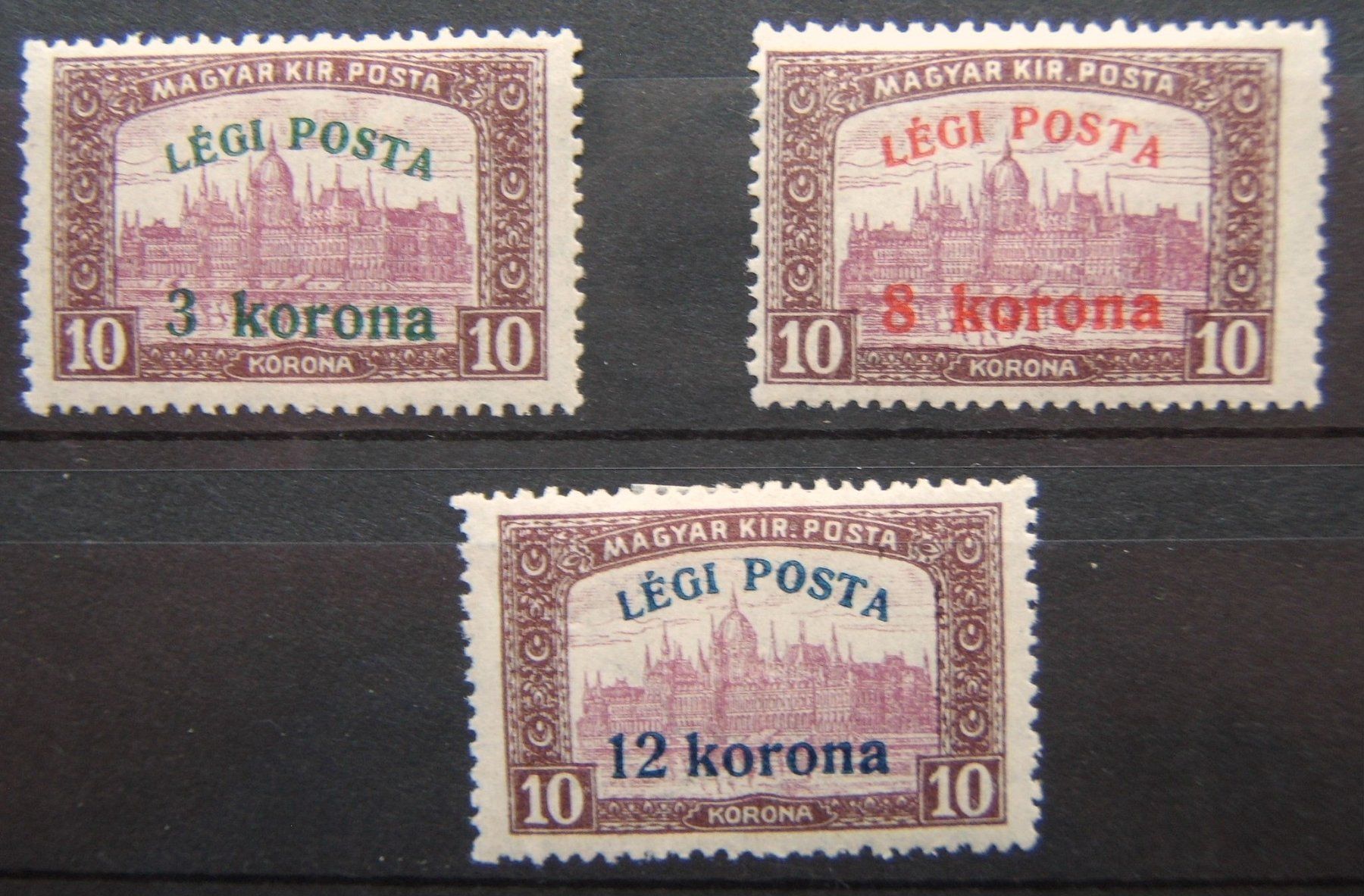 Tutti i francobolli: UNGARN FLUGPOSTMARKEN 1920 – Usato da Brunnen venduto da Nonne04