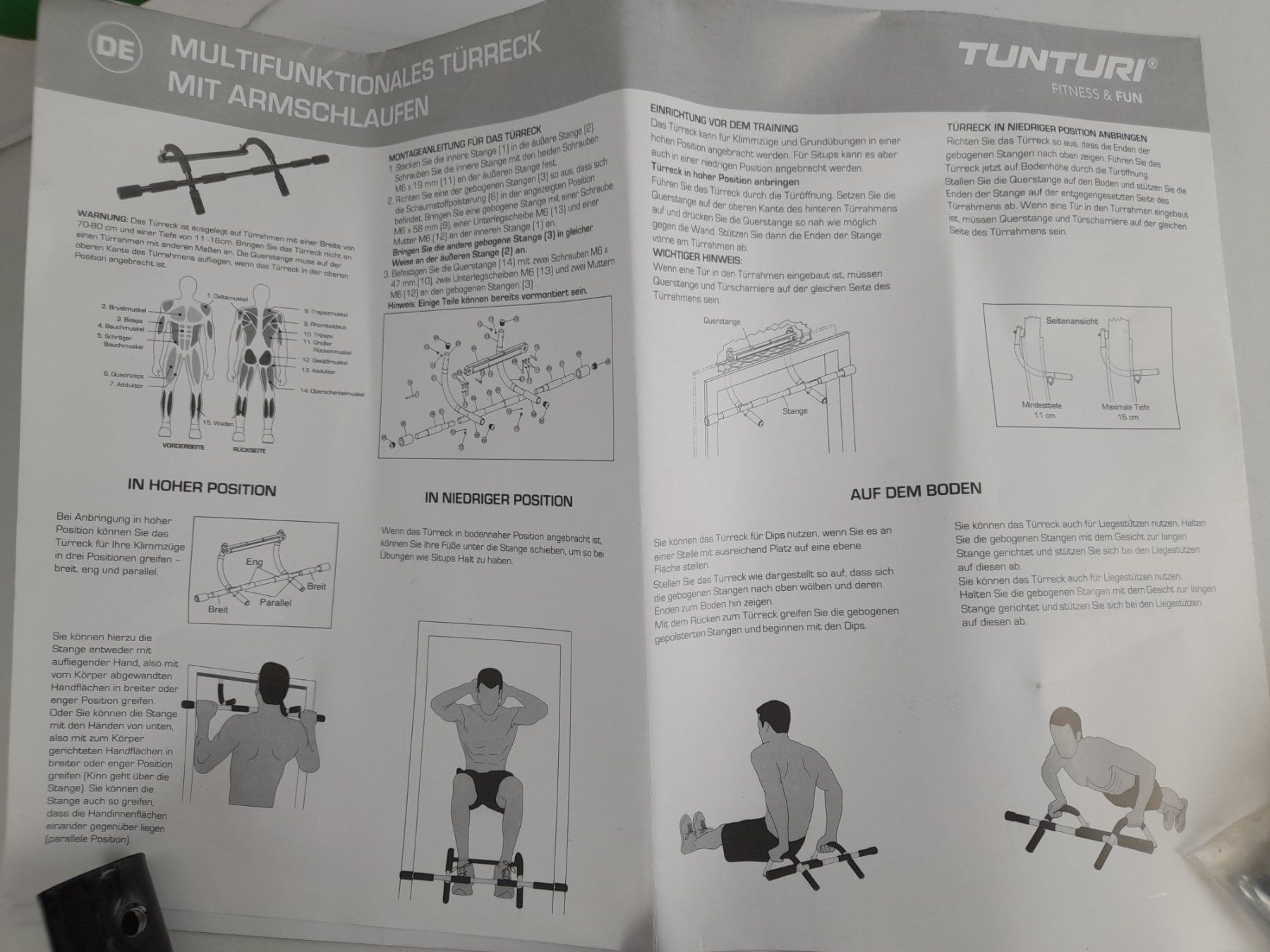 Tunturi Hometrainer: TUNTURI Multifunktionales Türreck – Neu (gemäss Beschreibung) aus Liebefeld von Restwert_Liebefeld 2