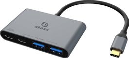 USB-C HUB Akasa USB Type-C 4-In-1, 4xUSB-C-Ports 10Gbps OVP