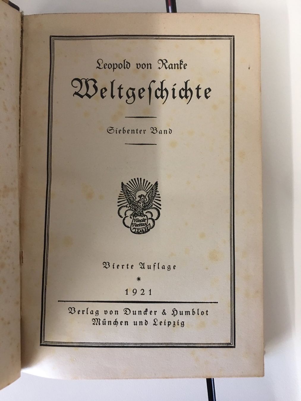 Libri: Leopold von Ranke Weltgeschichte – Usato da Biel-Benken BL venduto da AngiSchaefer 1