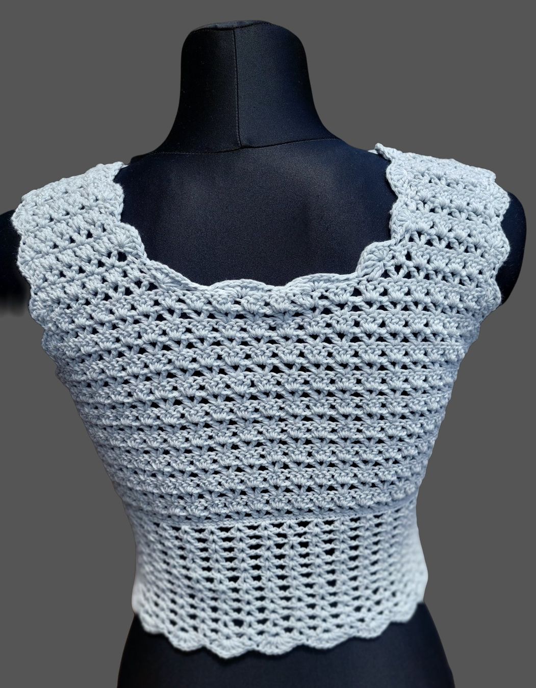 Top: Haut en crochet fait main – Nuovo (secondo la descrizione) da tartegnin venduto da Madelaine_09 3