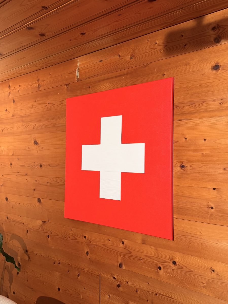 Bandiere: Schweizerfahne Gemälde Handgemalt – Nuovo (secondo la descrizione) da Blankenburg venduto da see-LA 5