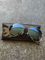 Sonnenbrille Ray-Ban Aviator Metallsilber neuwertigen Zustan