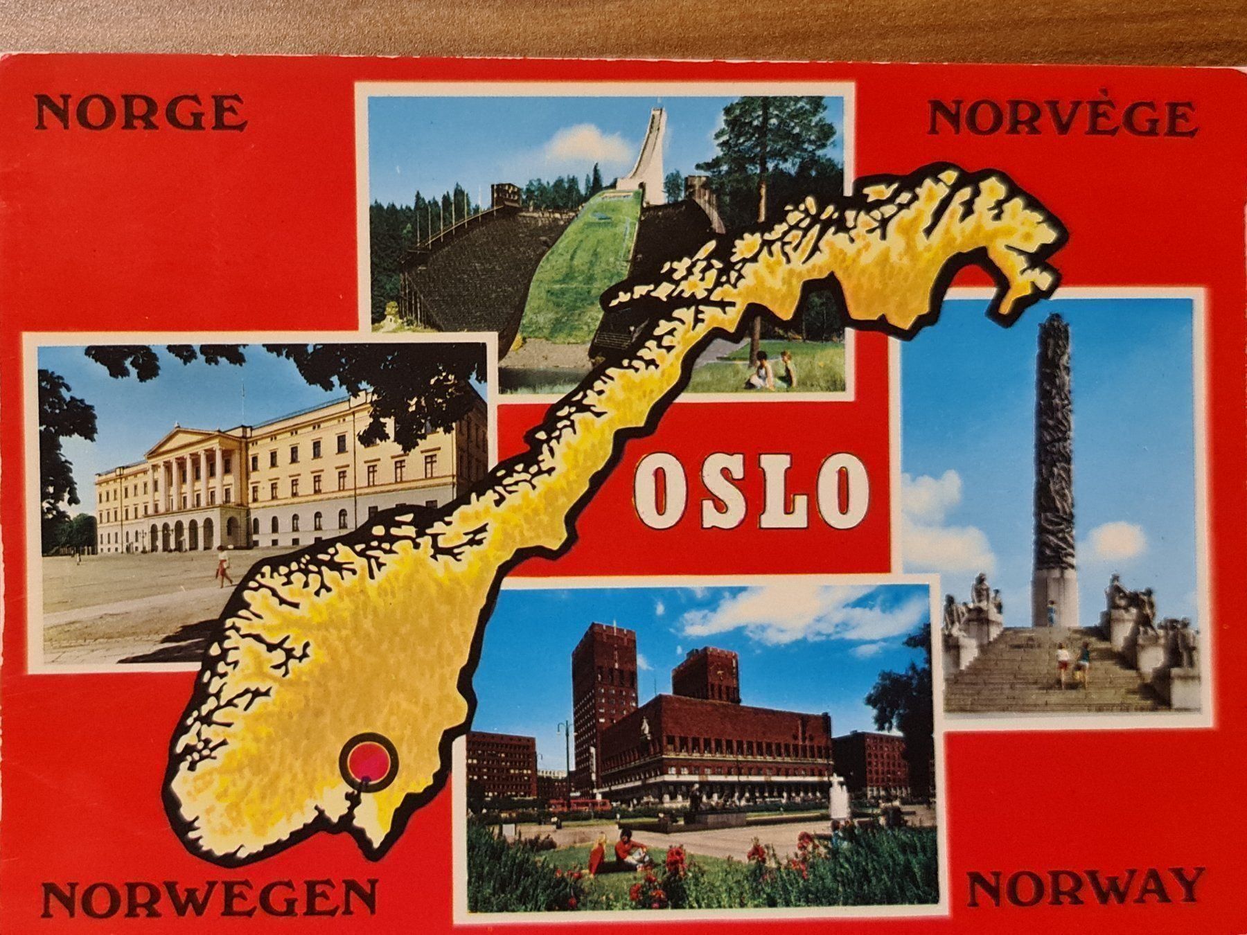 Cartoline postali: Ansichtskarte Oslo Norwegen – Usato da Dintikon venduto da Vexi