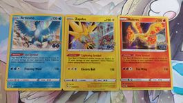 Articuno, Zapdos & Moltres holo Pokemon GO