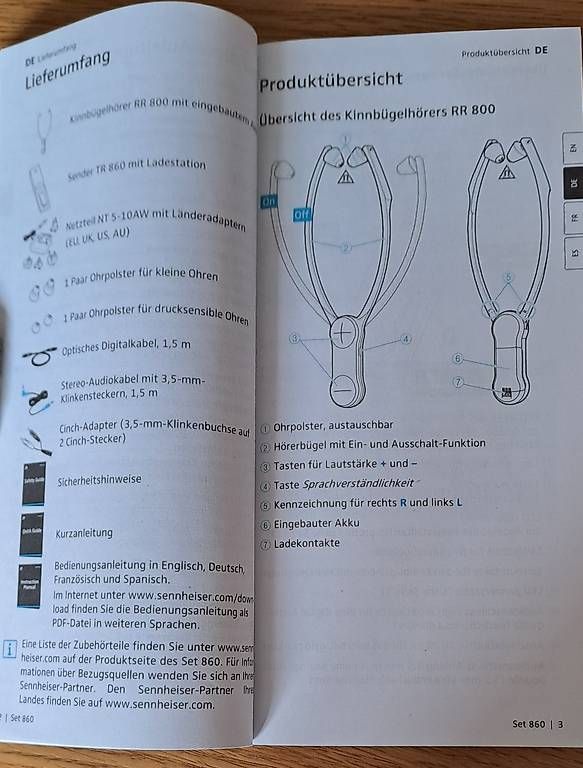 Cuffie: Fernsehkopfhörer Sennheiser Funk Set 860 – Usato da Untersiggenthal venduto da Myrthamw 1