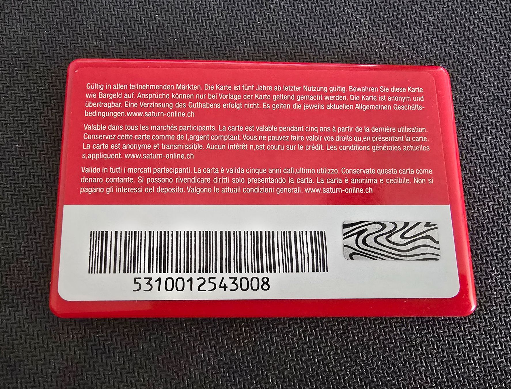 Schede telefoniche: Carte cadeau Média Markt – Usato da Petit-Lancy venduto da Minnie26 1