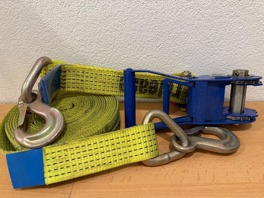 SpanSet Zurrgurt mit Ratsche, gelb, neuwertig, robust (Neu (gemäss ...