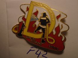 1 Pompier Genf Feuerwehr Pin Section d'Intervention (F42)