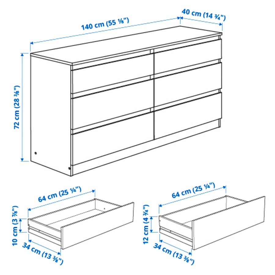 Ikea Cassettiere: Commode IKEA KULLEN customisée - 6 tiroirs – Usato da Genève venduto da julian-b 3