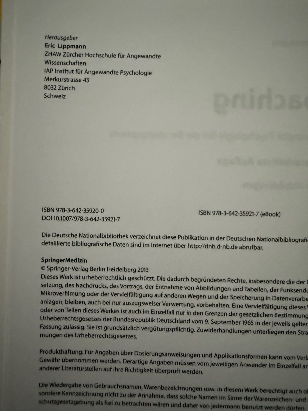 Libri: Buch: Coaching E. Lippmann – Usato da Wittinsburg venduto da redrose296 2
