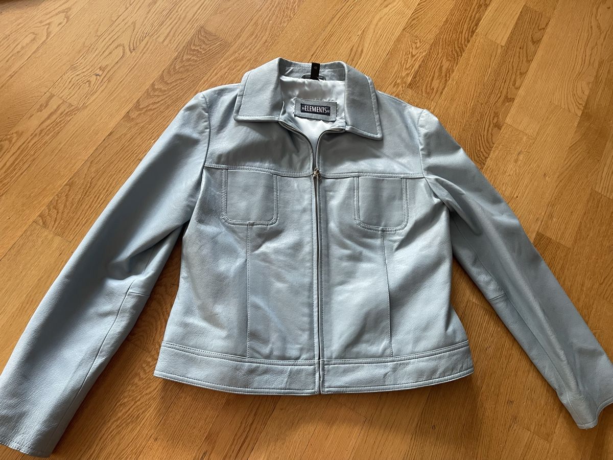 Giacche: Jacke Elements Lederjacke hellblau Gr. 42 – Nuovo (secondo la descrizione) da Rüschlikon venduto da leo_mwz2