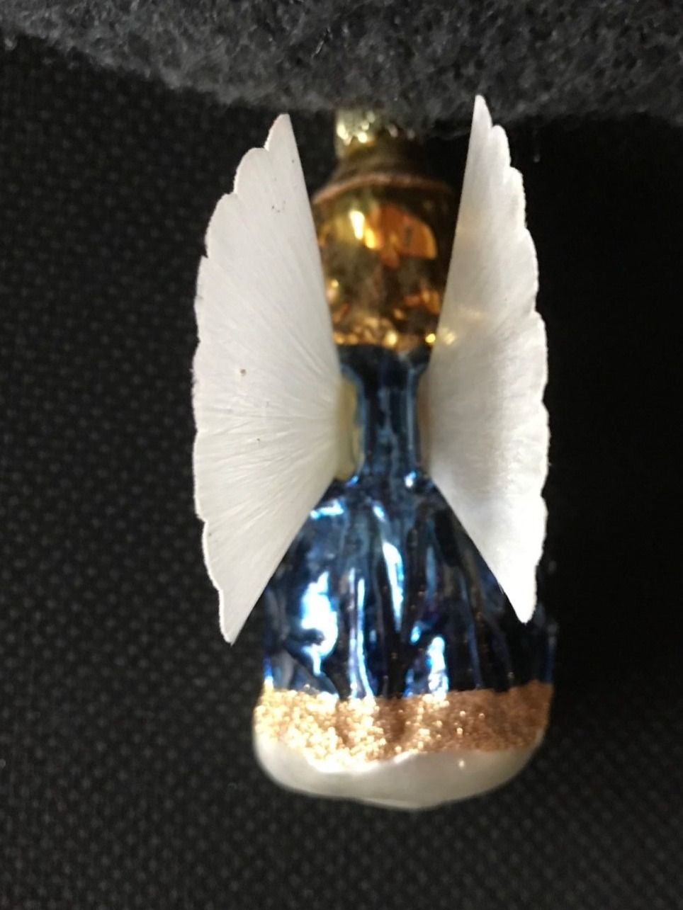 Tutte le decorazioni: blauer Engel mit Flügeln aus Glasseide – Nuovo e nell'imballaggio originale da Alpnach Dorf venduto da marvo 6
