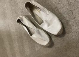 Weisse Espadrilles, Grösse 39