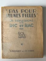 Ric et Rac - Pas pour jeunes filles - Edition rare!