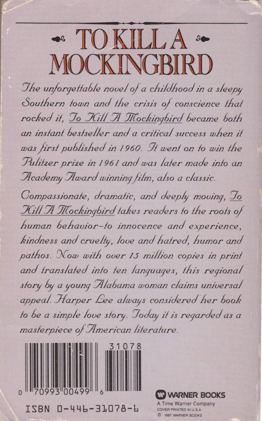 Libri: To Kill A Mocking-Bird - Harper Lee – Usato da Genève venduto da Migdalia 1