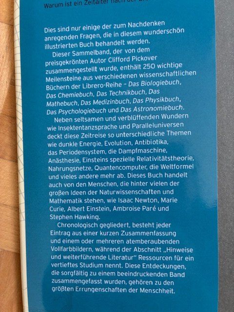 Libri: Geschichte der Wissenschaft - Clifford A. Pickover – Usato da Zürich venduto da Baumgarten05 4
