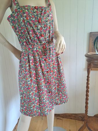 SESSÙN Retrokleid Kleid Preppy Dress M 38 40 TAMARILLO