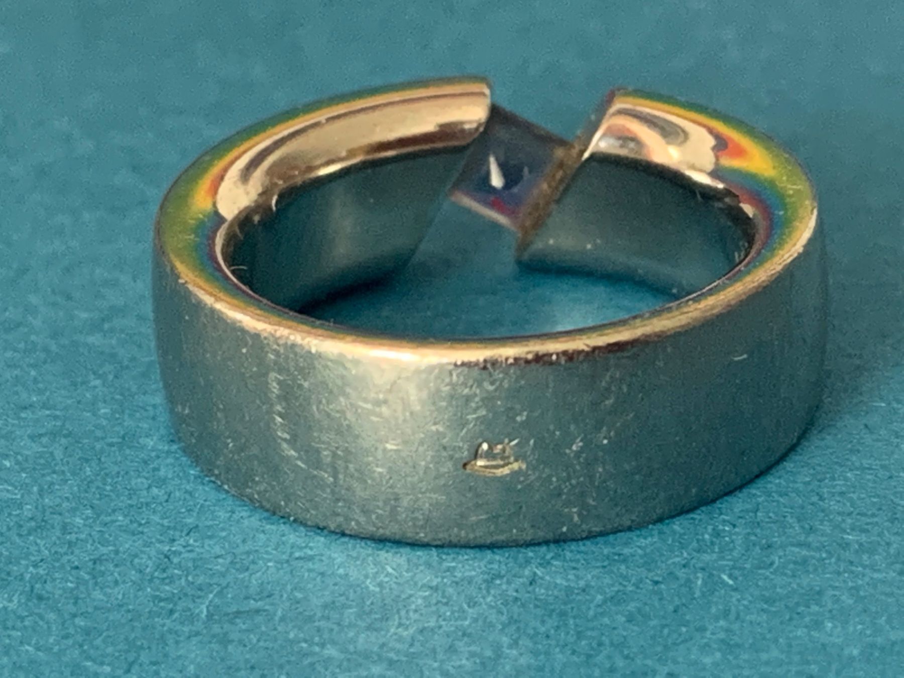 Anelli: Edelstahlring blue stone(54) – Usato da Dittingen venduto da Bijoubelle 4