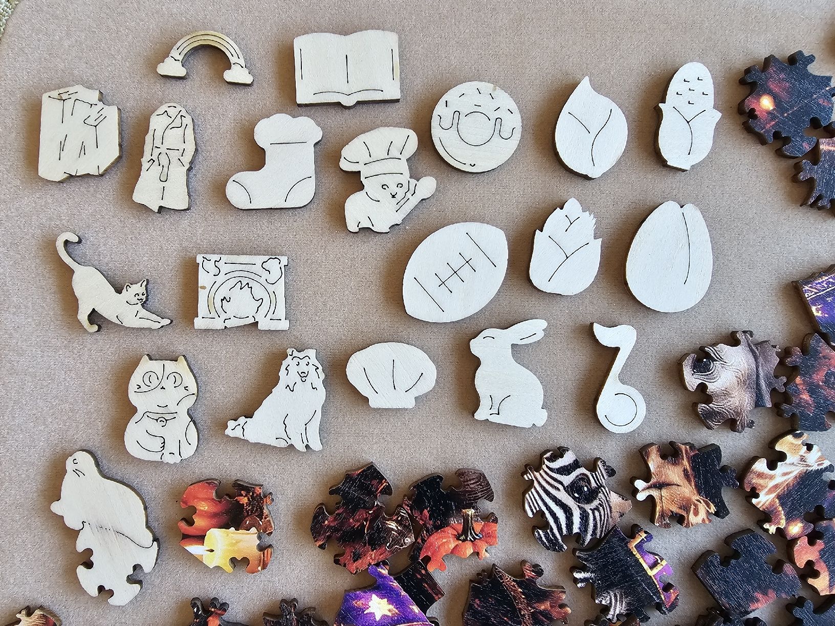 Puzzle: Holzpuzzle "Halloween Tiere" Gr. A2 – Nuovo (secondo la descrizione) da Bütschwil venduto da Taborana 2