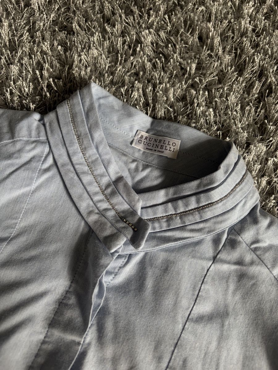 Brunello Cucinelli Camicette: Light Blue BRUNELLO CUCINELLI Shirt – Nuovo (secondo la descrizione) da Brislach venduto da edu_t6pq 1