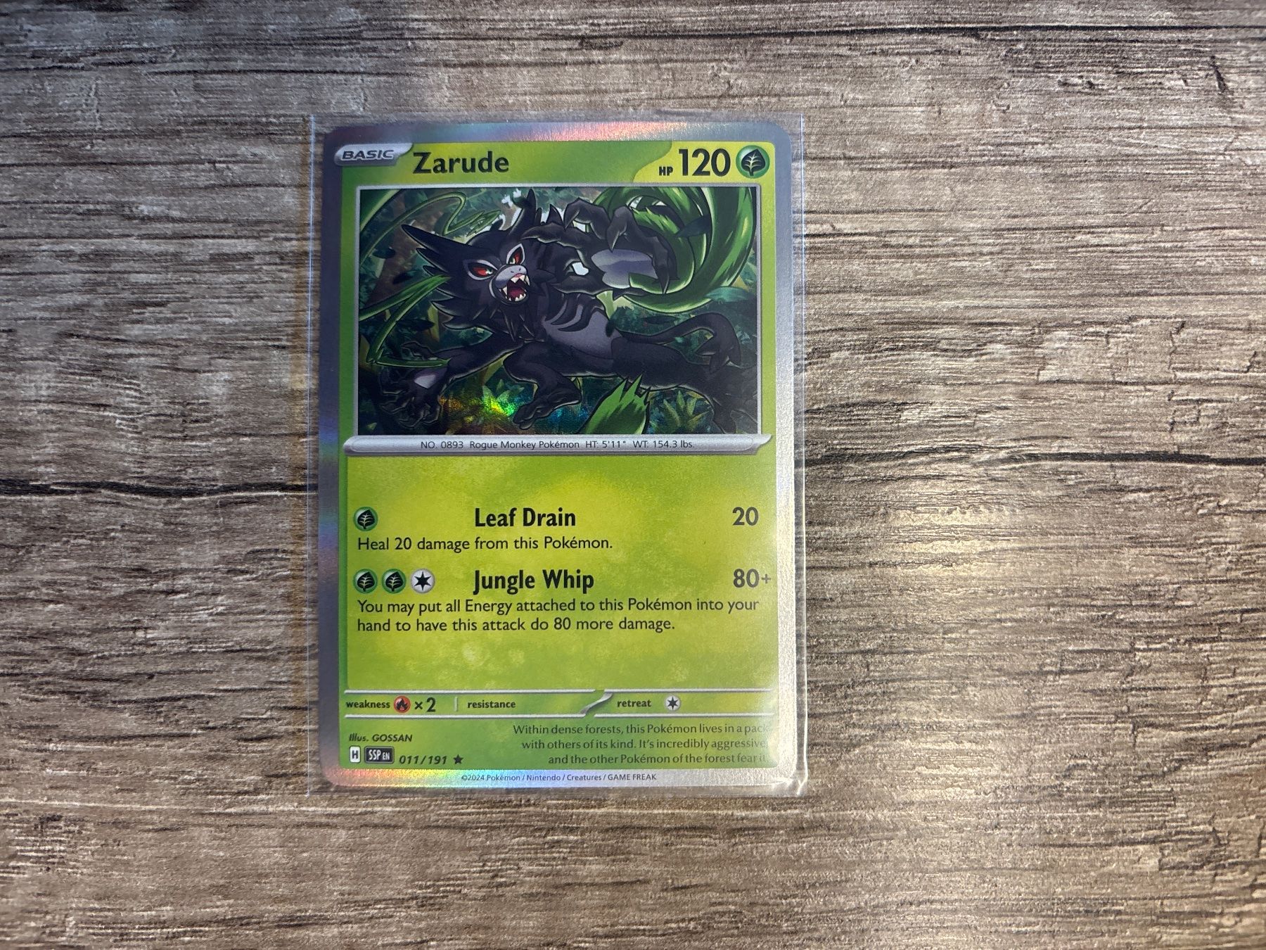 Pokémon Carte collezionabili: Zarude SSP EN NM Holo – Usato da Frutigen venduto da swissTCGworld