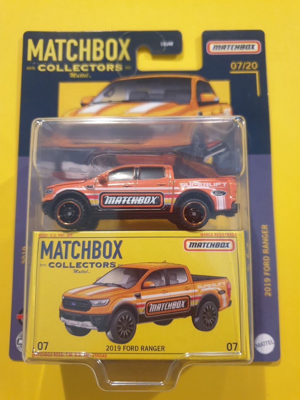 Matchbox Modellini d'auto: Matchbox 2019 FORD RANGER – Nuovo e nell'imballaggio originale da Oftringen venduto da Rotor 1