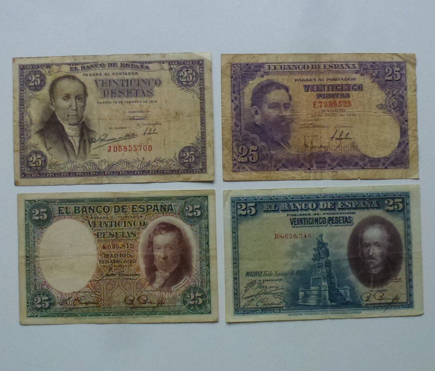 Banknoten: Spanien ++ Lot 12 gebrauchte Banknoten – Gebraucht aus Walkringen von Casablanca777 3