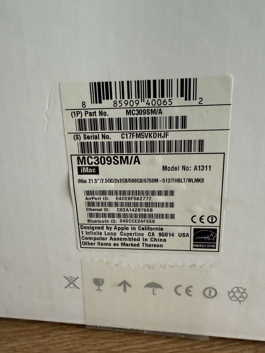 Apple PC: Apple iMac 21.5 4GB RAM 500GB 2011 – Usato da Goldingen venduto da Thomas.Perrin 2