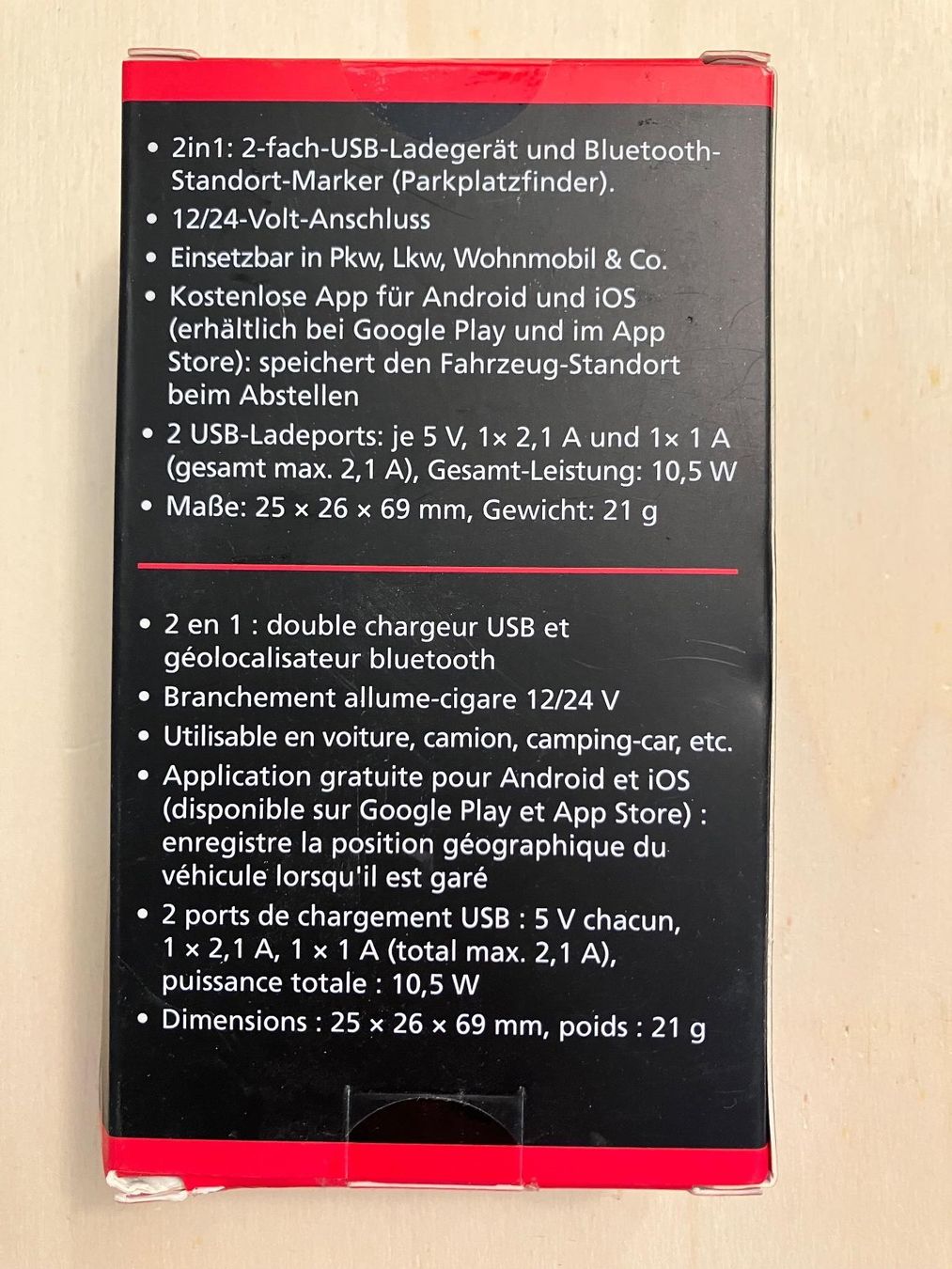 Caricabatterie: Kfz-USB-Ladegerät & Bluetooth-Standortmarker – Nuovo e nell'imballaggio originale da Aarau venduto da uni_cb66 1