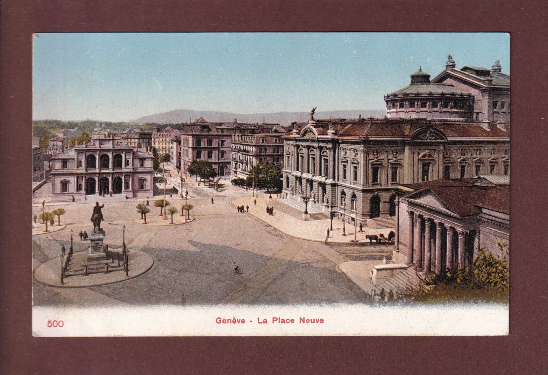 Cartoline postali: GENEVE - Place Neuve – Usato da Pully venduto da nicecards