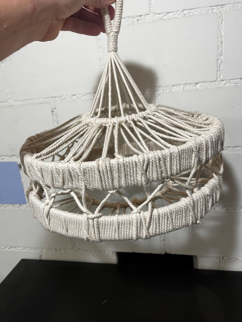Paralumi: Deckenlampe / Deckenleuchte aus Makramee – Nuovo (secondo la descrizione) da St. Peterzell venduto da andrea2012 1