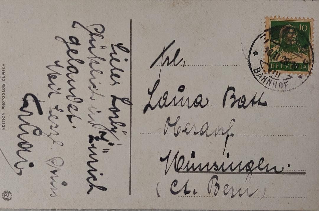 Cartoline postali: ZÜRICH - Bahnhofstrasse - 1928 – Usato da Delémont venduto da Domdom1 1