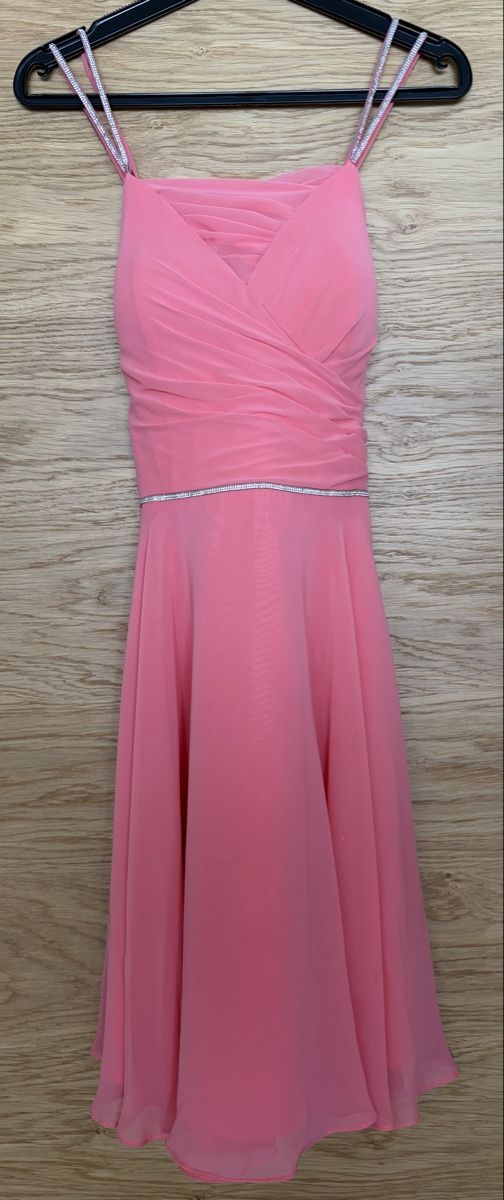 Vestiti: Sommerliches, korallfarbenes Kleid mit Schal – Nuovo (secondo la descrizione) da Zermatt venduto da michuti78