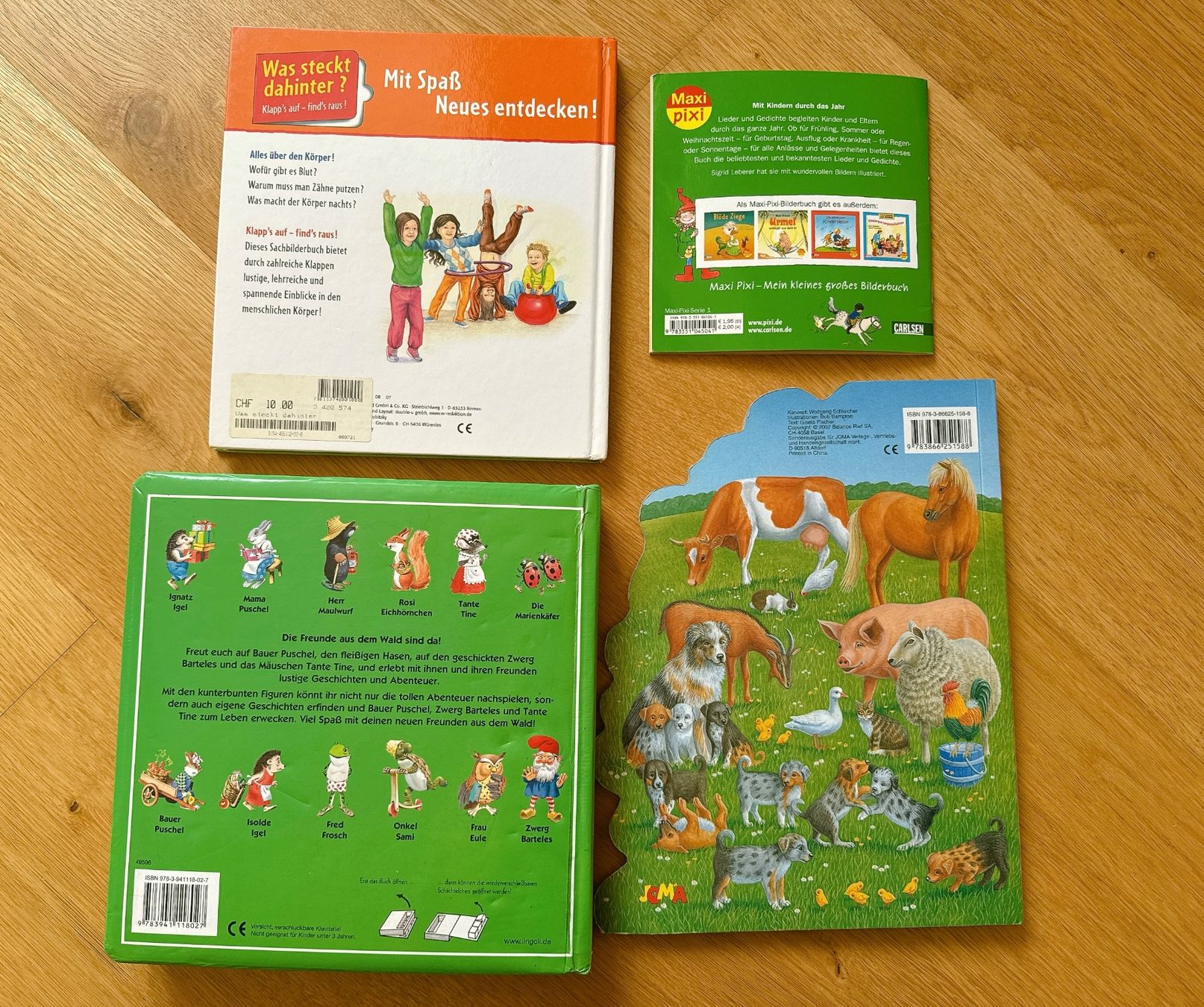 Libri: 4 tolle Kinderbücher, eines davon mit Figürchen – Usato da Muttenz venduto da denise06 2