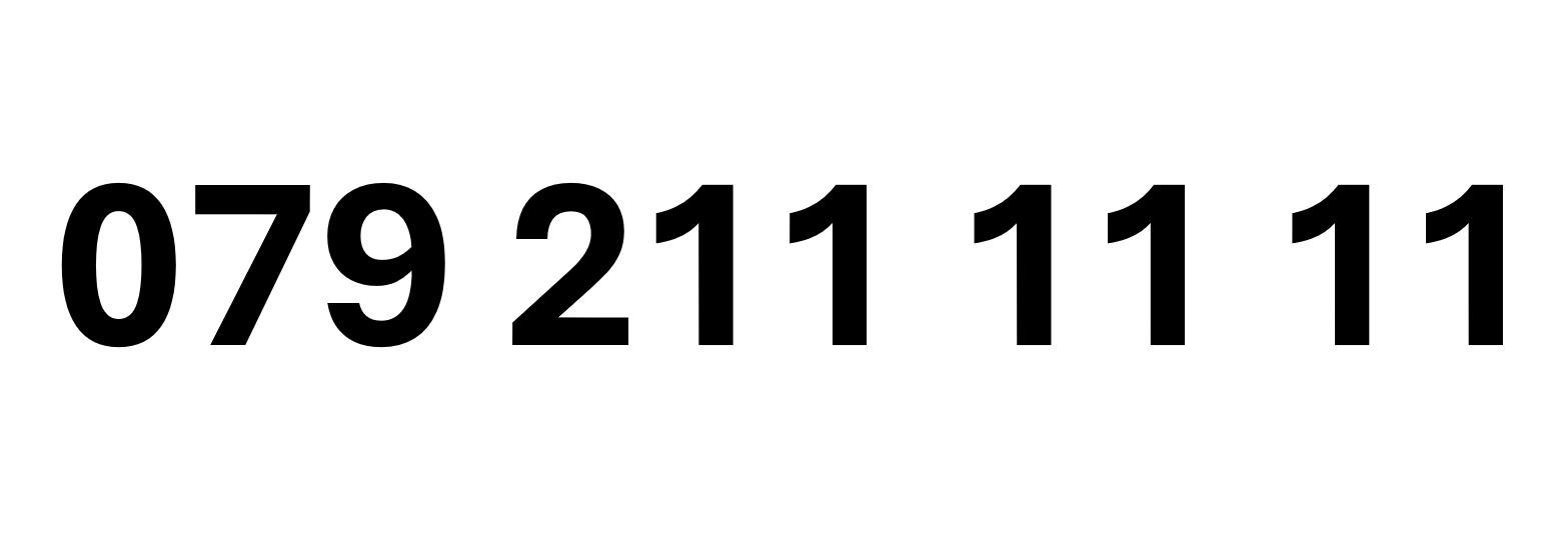Swisscom Carte prepagate: 079 211 11 11 Exklusive Handynummer Telefonnummer – Nuovo (secondo la descrizione) da Maur venduto da Jomino24