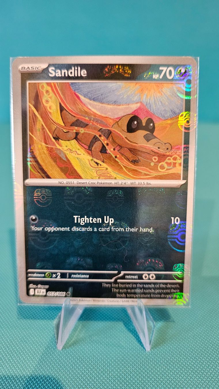 Pokémon Carte collezionabili: Sandile Masterball 052/086 BLK EN – Usato da Rheineck venduto da Pinia03