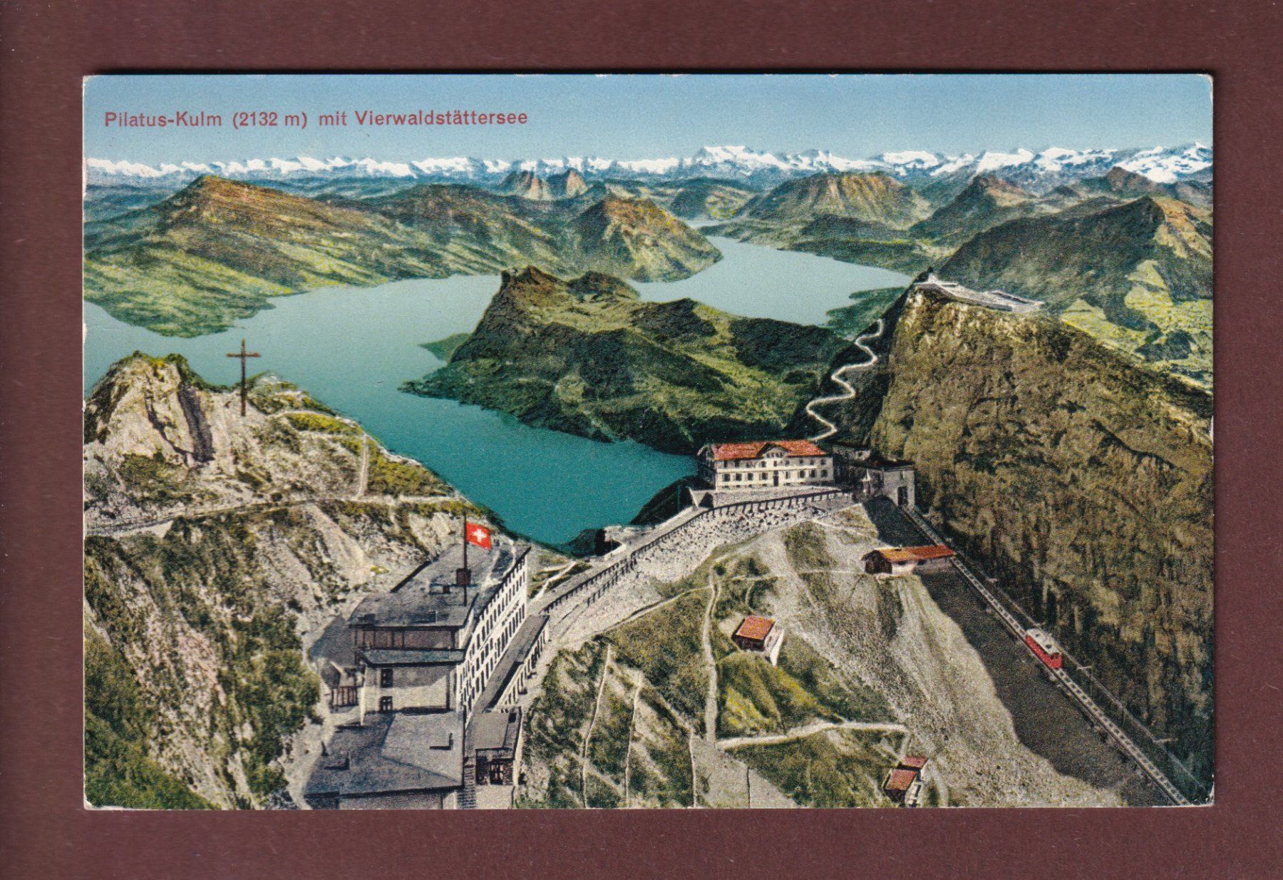 Cartoline postali: PILATUS-KULM - 1953 – Usato da Pully venduto da nicecards-shop