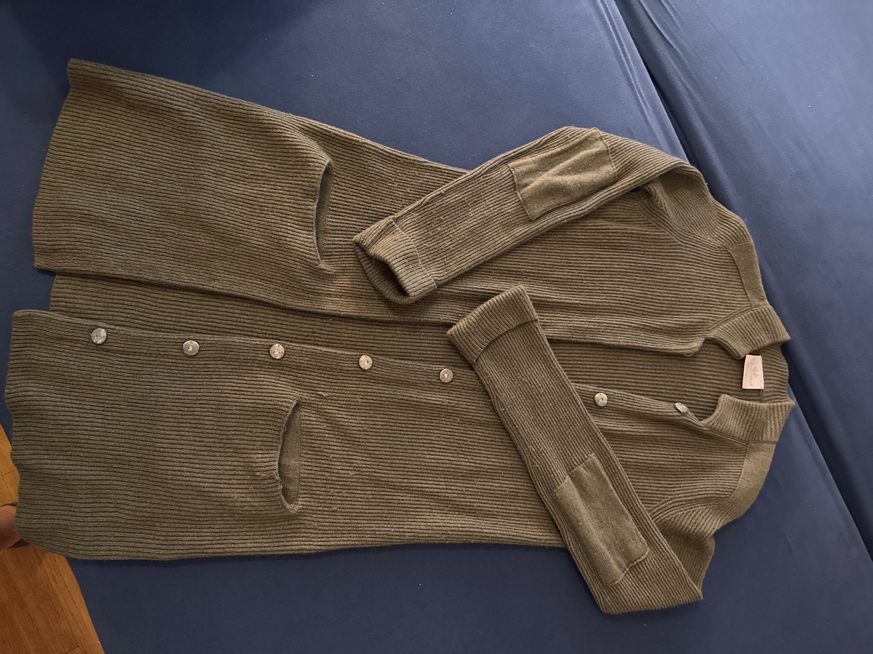 Vestes: Lange Strickjacke QUEENSLAND mit Kaschmir – D'occasion à Fürstenau par Du-01