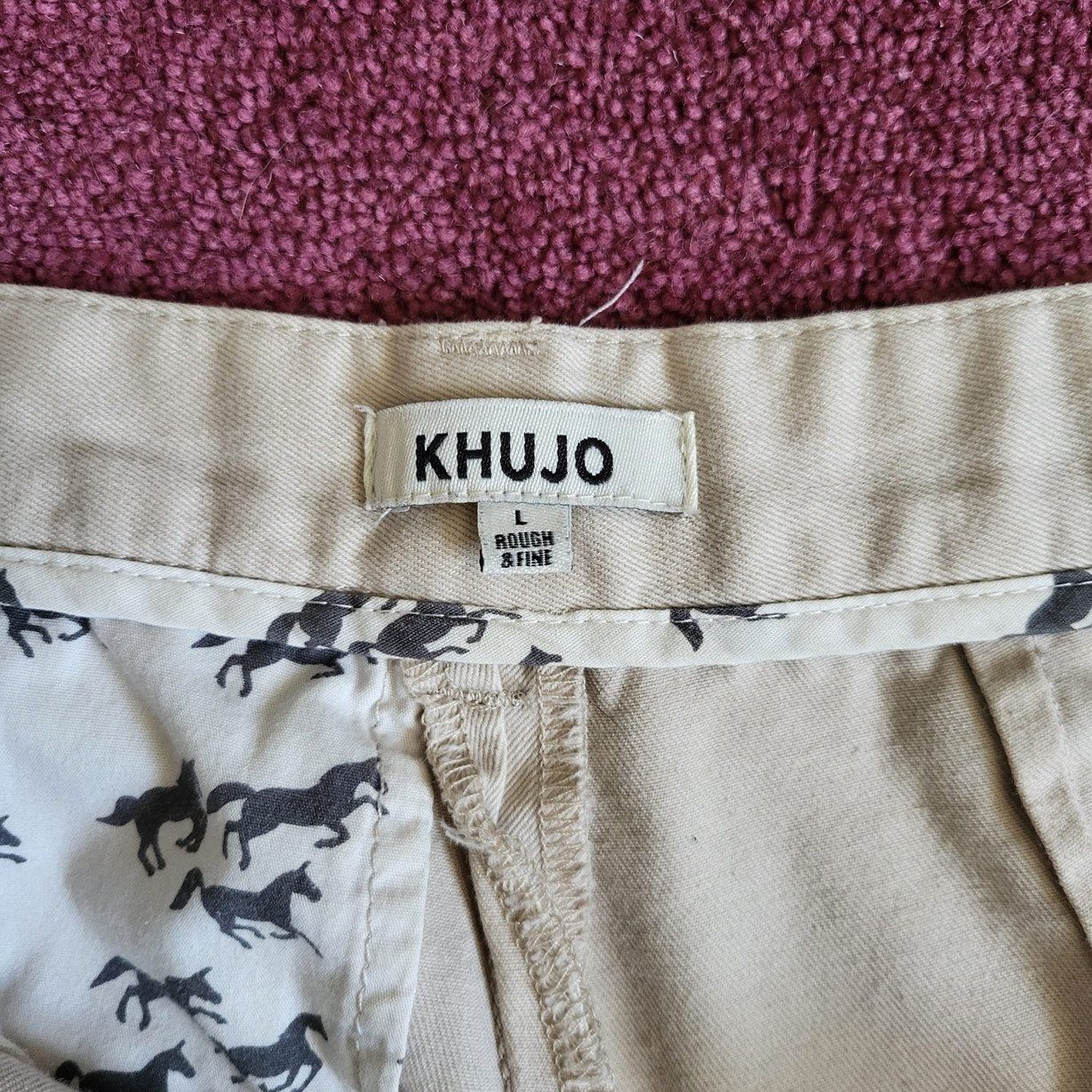 Khujo Pantaloni: KHUJO Stoffhose beige Gr. 40/L – Usato da Au SG venduto da SElena89 2
