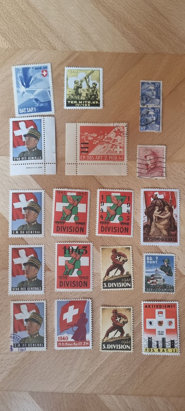 Alle Briefmarken: francobolli svizzeri militari e storici – Gebraucht aus Altdorf UR von Adeleiro