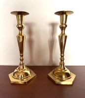 2er Set eleganter Messing Kerzenständer