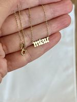 Kette “miau” aus 585er Gelbgold