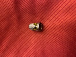 Dé à coudre plaqué argent VINTAGE – hauteur 2,5cm