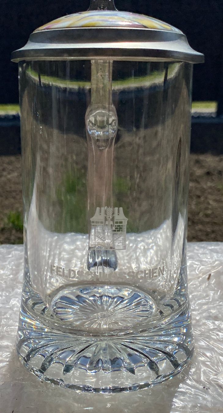 Feldschlösschen Bicchieri: 2 Bierkrüge mit Zinndeckel, Feldschlösschen – Usato da Däniken SO venduto da dan_7qwn 5